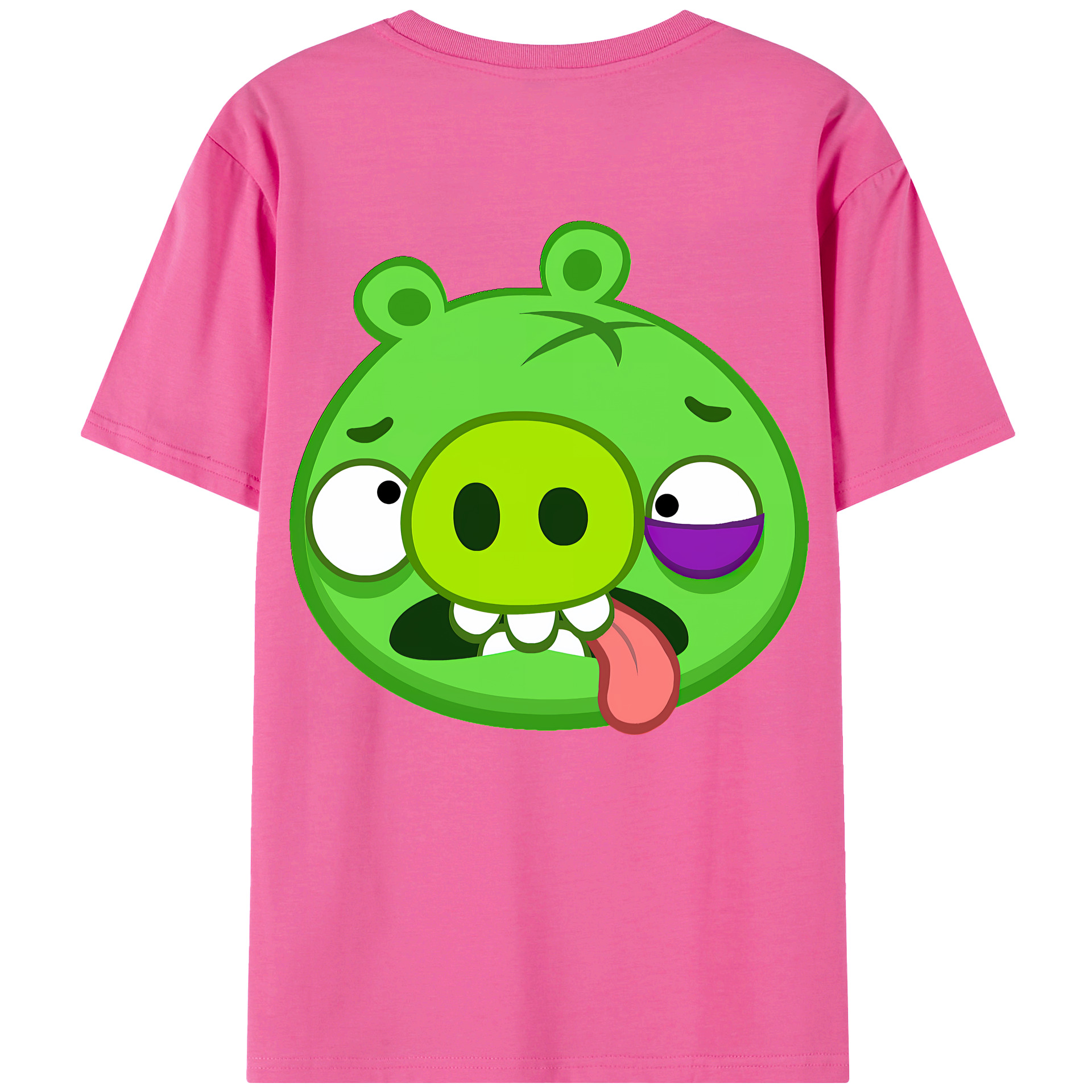 （画像用） Angry Birds アングリーバード レディース半袖Tシャツ(バックプリント)